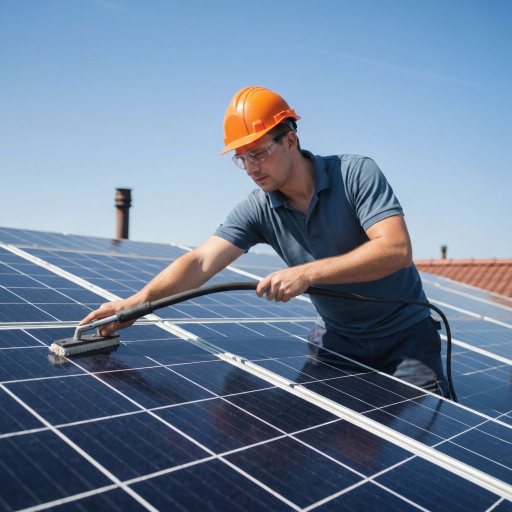 Техническое обслуживание солнечных панелей