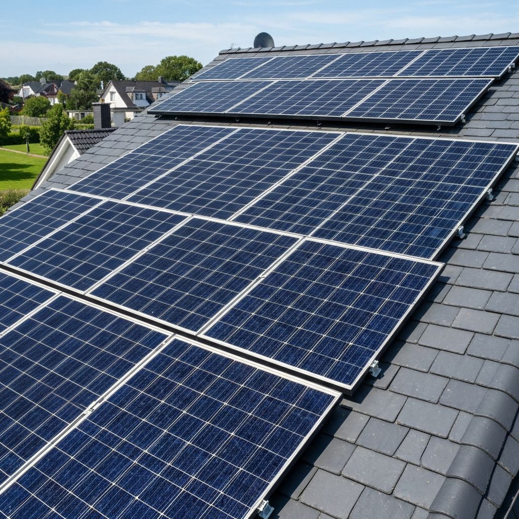 На скатной крыше